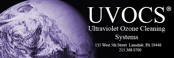 UVOCS Inc Ultra Violet Ozone Cleaning Systems Banner
